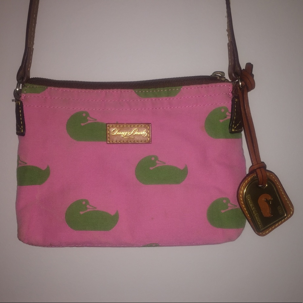 Dooney and Bourke Crossbody (Pink and Green)
